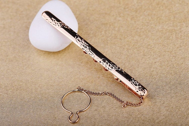 Затиск для краватки з візерунком заж00005 від ювелірного магазину Онікс - 2