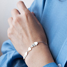 Браслет "Дві дівчинки та сердечко" в білому золоті (фіаніти) б05663 от ювелирного магазина Оникс - 1