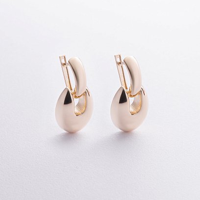 Сережки "Melaine" у жовтому золоті с09150 №5