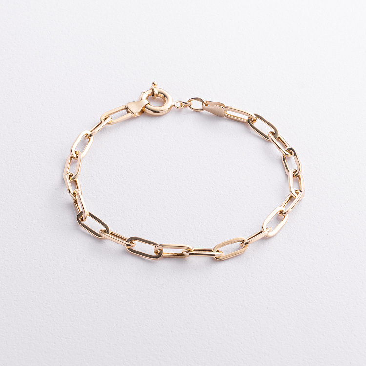 Браслет "Цепочка" в желтом золоте б05641 от ювелирного магазина Оникс