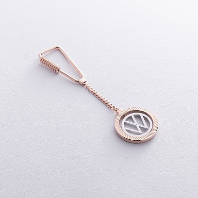 Золотой брелок "Volkswagen - Фольксваген" бр00062