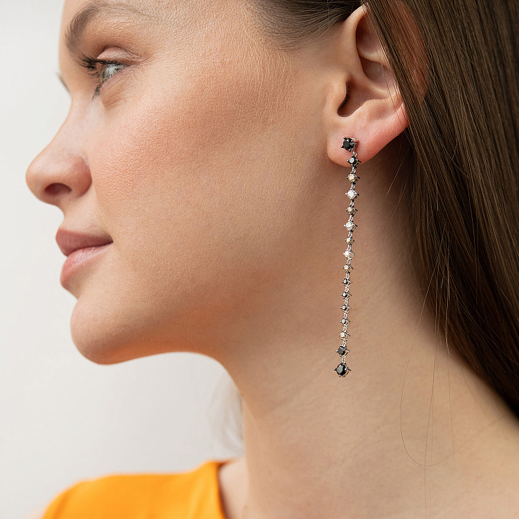 Золоті сережки з діамантами сб0101ca від ювелірного магазину Онікс - 14