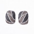 Золоті сережки з діамантами e26525c от ювелирного магазина Оникс - 1