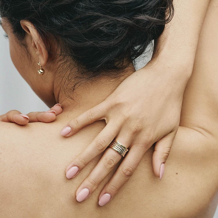 Каблучка "Gina" у жовтому золоті к07391 від ювелірного магазину Онікс - 13