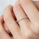 Золотое кольцо с дорожкой камней (бриллианты) кб0478y от ювелирного магазина Оникс - 1