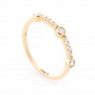 Золотий перстень з діамантами кб0166са от ювелирного магазина Оникс