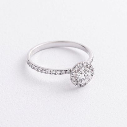 Золота каблучка з діамантами 244651121 №4