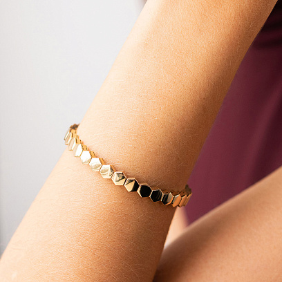 Браслет "Brianna" в желтом золоте б05789 №4