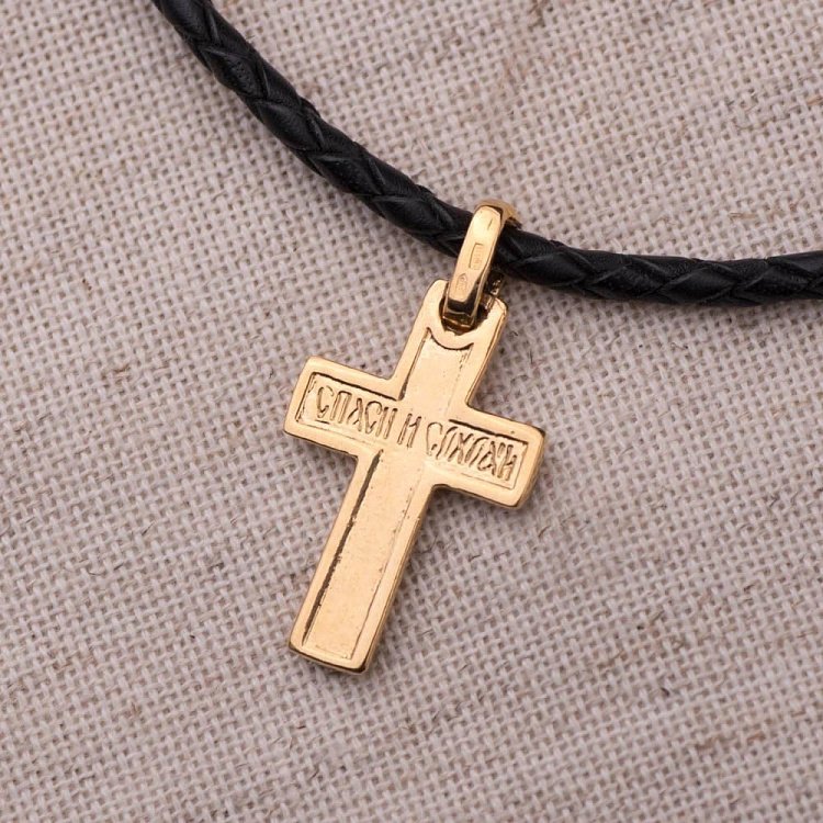 Срібний хрест з позолотою 131745 від ювелірного магазину Онікс - 8