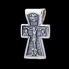 Срібний хрест (чорніння) 13141 от ювелирного магазина Оникс - 4