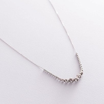 Серебряное колье "Шарики" 181075