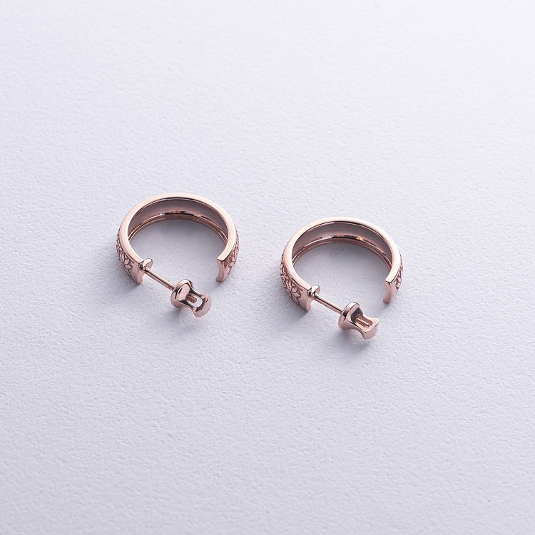 Золоті сережки - пусети "Вишиванки" 338731300 від ювелірного магазину Онікс - 2