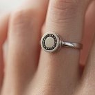 Золотое кольцо с черными бриллиантами 234521122 от ювелирного магазина Оникс - 2