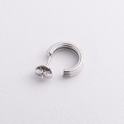 Мужская моносерьга в серебре Zancan ESO008 №2