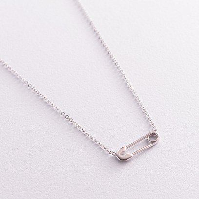 Срібне кольє "Шпилька" 181191