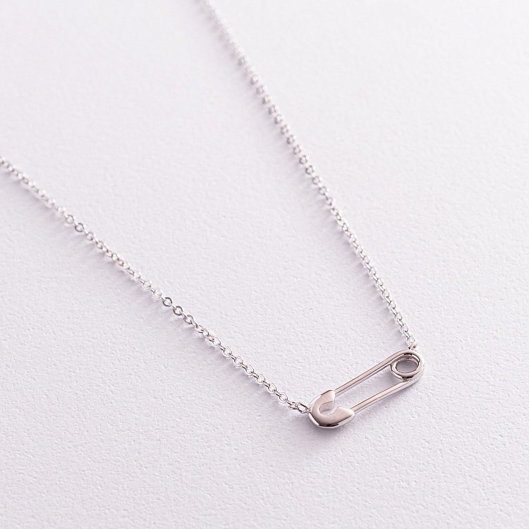 Срібне кольє "Шпилька" 181191 від ювелірного магазину Онікс