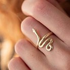 Кольцо "Змея" в желтом золоте к07105 от ювелирного магазина Оникс - 2