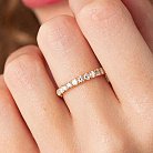 Золотое кольцо с дорожкой камней (бриллианты) кб0464ca от ювелирного магазина Оникс - 3