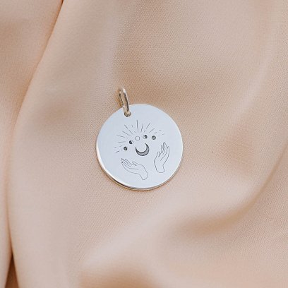 Срібний кулон "Фази місяця" 132724ф №2