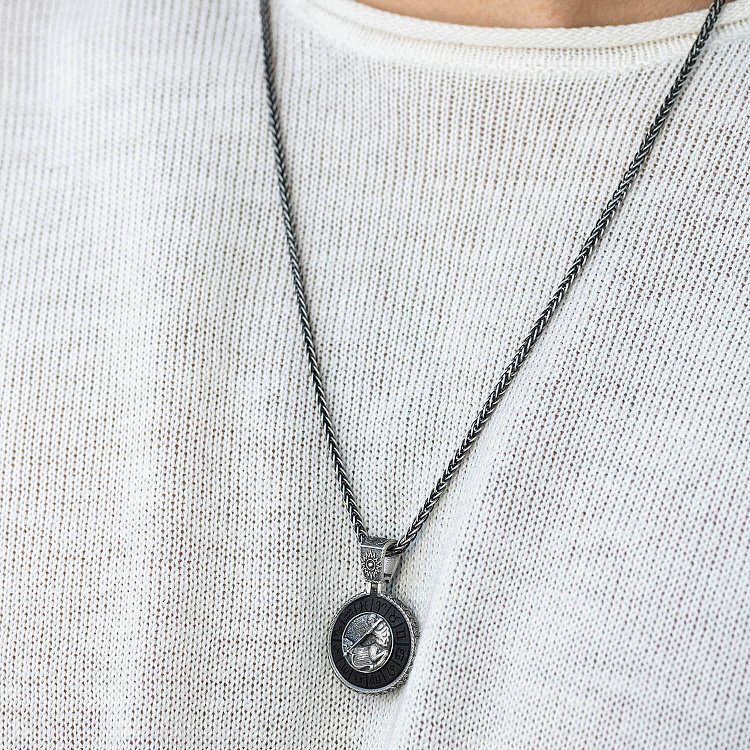 Серебряный кулон "Знак зодиака Стрелец" с эбеном 1041стрілець от ювелирного магазина Оникс - 1