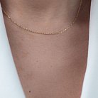 Золотая цепочка Якорное плетение (1 мм) ц00235-1 от ювелирного магазина Оникс - 1