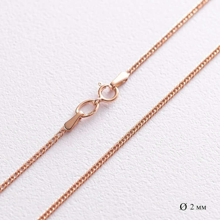 Цепочка золотая (двойной ромб 2мм) ц00052-2 от ювелирного магазина Оникс