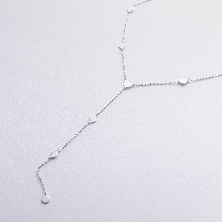 Срібне кольє - краватка "Монетки" 908-01233 від ювелірного магазину Онікс - 8