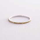 Золотое кольцо с желтыми бриллиантами 226921121 от ювелирного магазина Оникс
