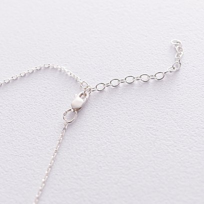 Серебряное колье "Хвост кита" 181056 №3