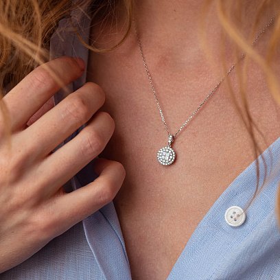 Золота підвіска з діамантами п167 №2