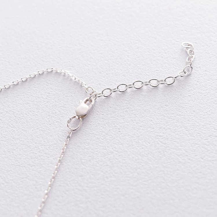 Серебряное колье "Хвост кита" 181056 от ювелирного магазина Оникс - 3