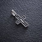 Серебряный крестик " Распятие. Молитва "Спаси и сохрани" 131379 от ювелирного магазина Оникс - 2