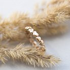 Золотое кольцо "Сердца" к05291 от ювелирного магазина Оникс - 4