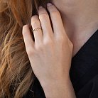 Кольцо "Сердечко" в желтом золоте к07228 от ювелирного магазина Оникс - 1