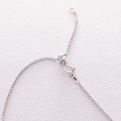 Золотое колье с бриллиантом колб0029ca №4