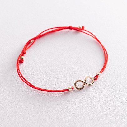 Браслет с красной нитью "Бесконечность" б02855