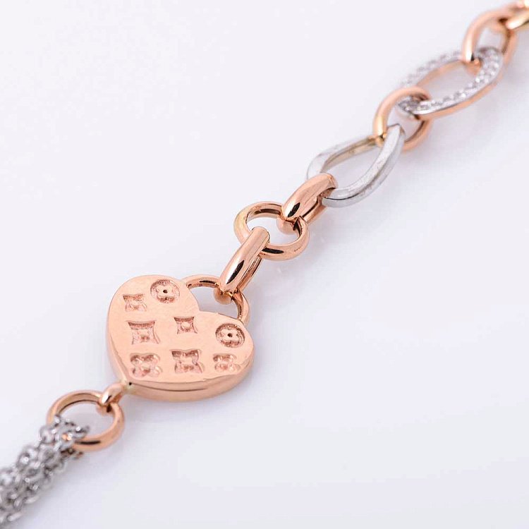 Золотой браслет с фианитами б02402 от ювелирного магазина Оникс - 2