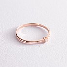 Золотое помолвочное кольцо с бриллиантом 740372 от ювелирного магазина Оникс - 1