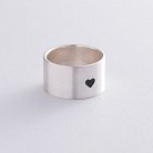 Серебряное кольцо с гравировкой "Сердце" 112143сер от ювелирного магазина Оникс - 15
