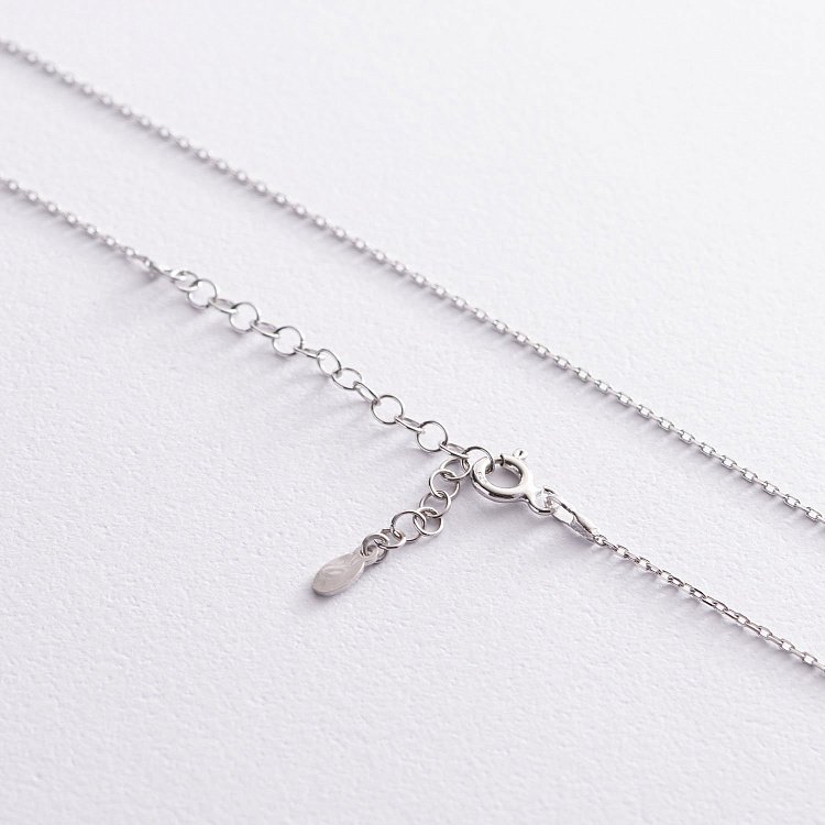 Срібне кольє з буквою І 18621ч від ювелірного магазину Онікс - 3