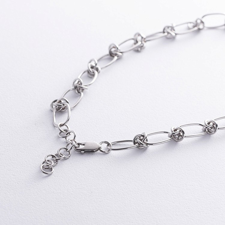 Серебряное колье - цепочка 181274 от ювелирного магазина Оникс - 5