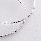 Сережки - кільця в сріблі (6.4 см) 122971 от ювелирного магазина Оникс - 3