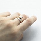 Золотое помолвочное кольцо с фианитами к03333 от ювелирного магазина Оникс - 1