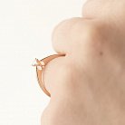 Золотое помолвочное кольцо с бриллиантом кб0134arp от ювелирного магазина Оникс - 4