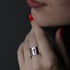 Серебряное кольцо "Крест" 112240 от ювелирного магазина Оникс - 4