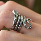 Серебряное кольцо "Змея" 112663 от ювелирного магазина Оникс - 8