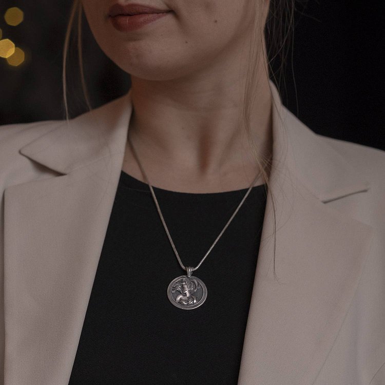 Серебряный кулон "Знак зодиака Дева" 133200діва от ювелирного магазина Оникс - 6