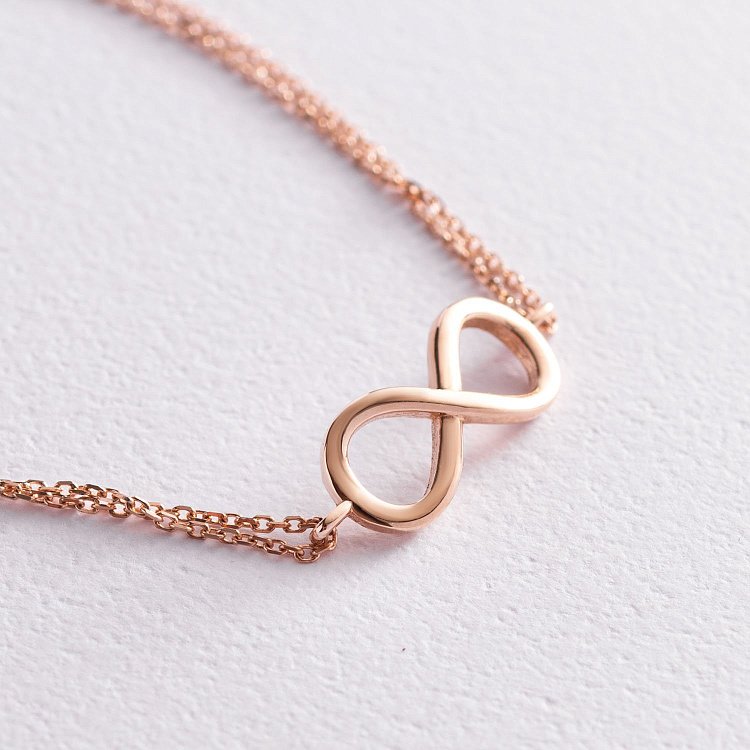 Золотий браслет "Нескінченність" б02942 від ювелірного магазину Онікс - 3