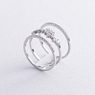 Золотое кольцо с бриллиантами 25901121 от ювелирного магазина Оникс - 2
