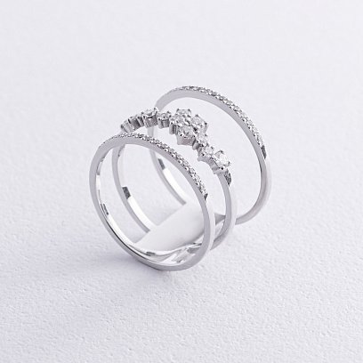 Золотое кольцо с бриллиантами 25901121 №3